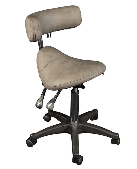 XL Air-Lift Saddle Stool with Adjustable Footrest - InkBed